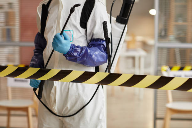 Professional Biohazard Cleanup technician working in Thornton, IL